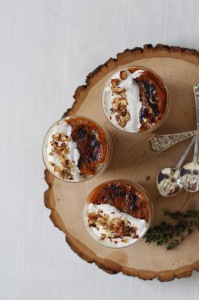 Pumpkin Halwa with Almond Cream trifle