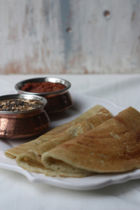 DOSA with PEANUT CHUTNEY(a perfect South Indian breakfast)1