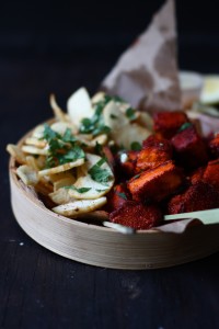 Tandoori Fish and Tapioca Chips