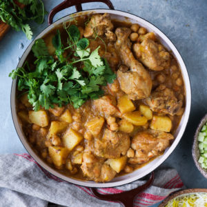 Chickpea and Chicken Cashew Curry