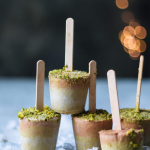 Thandai-rosemilk Creamsicles with coconut milk