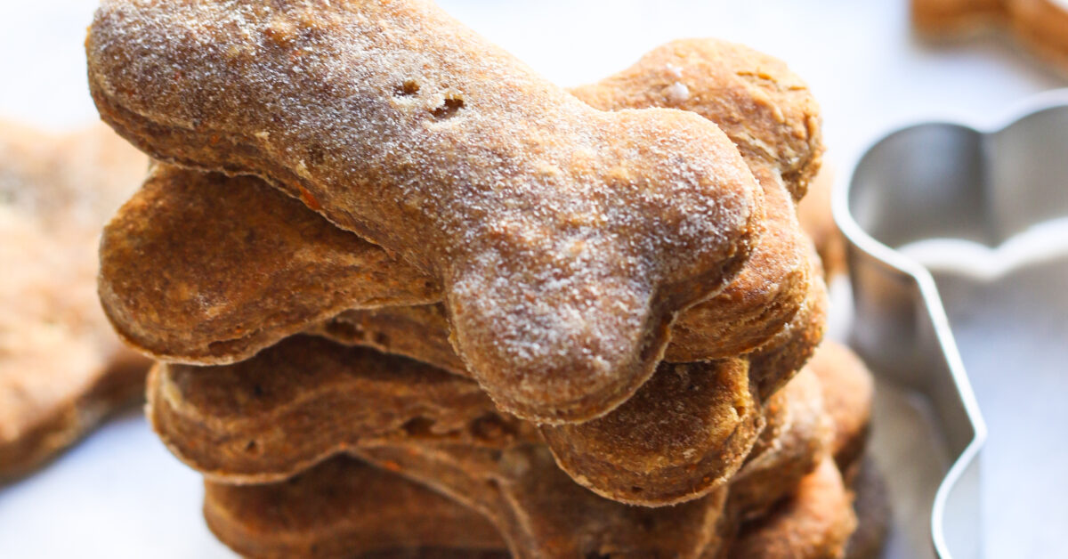 Homemade dog treats Banana and Peanut butter