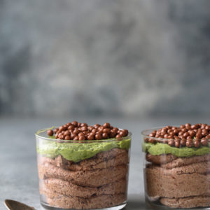 Quick Chocolate Matcha Mousse