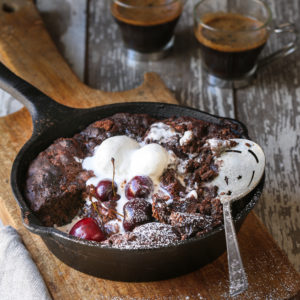 Cherry Chocolate Cobbler / Black Forest Cake