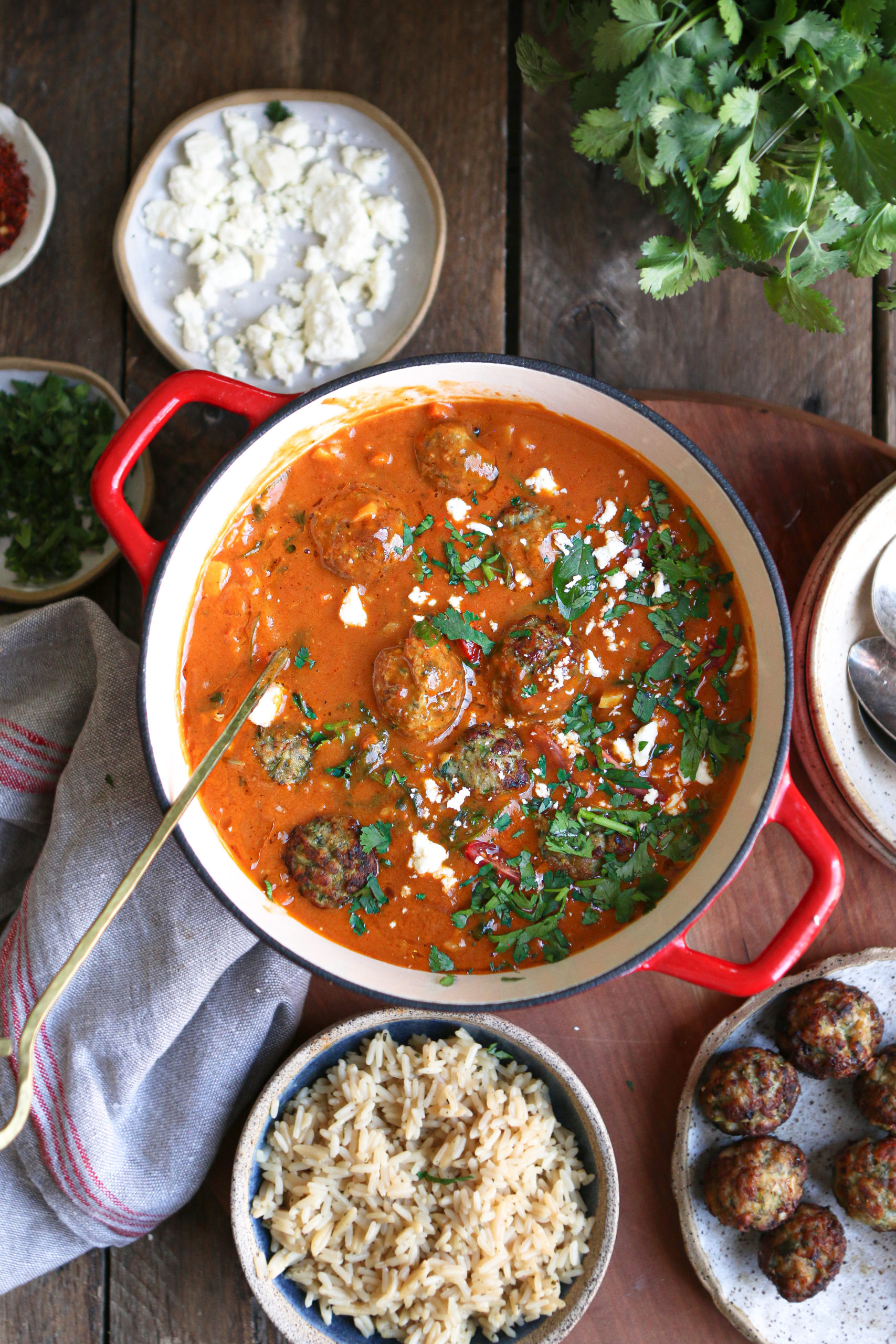 Meatball Soup with Vodka Sauce