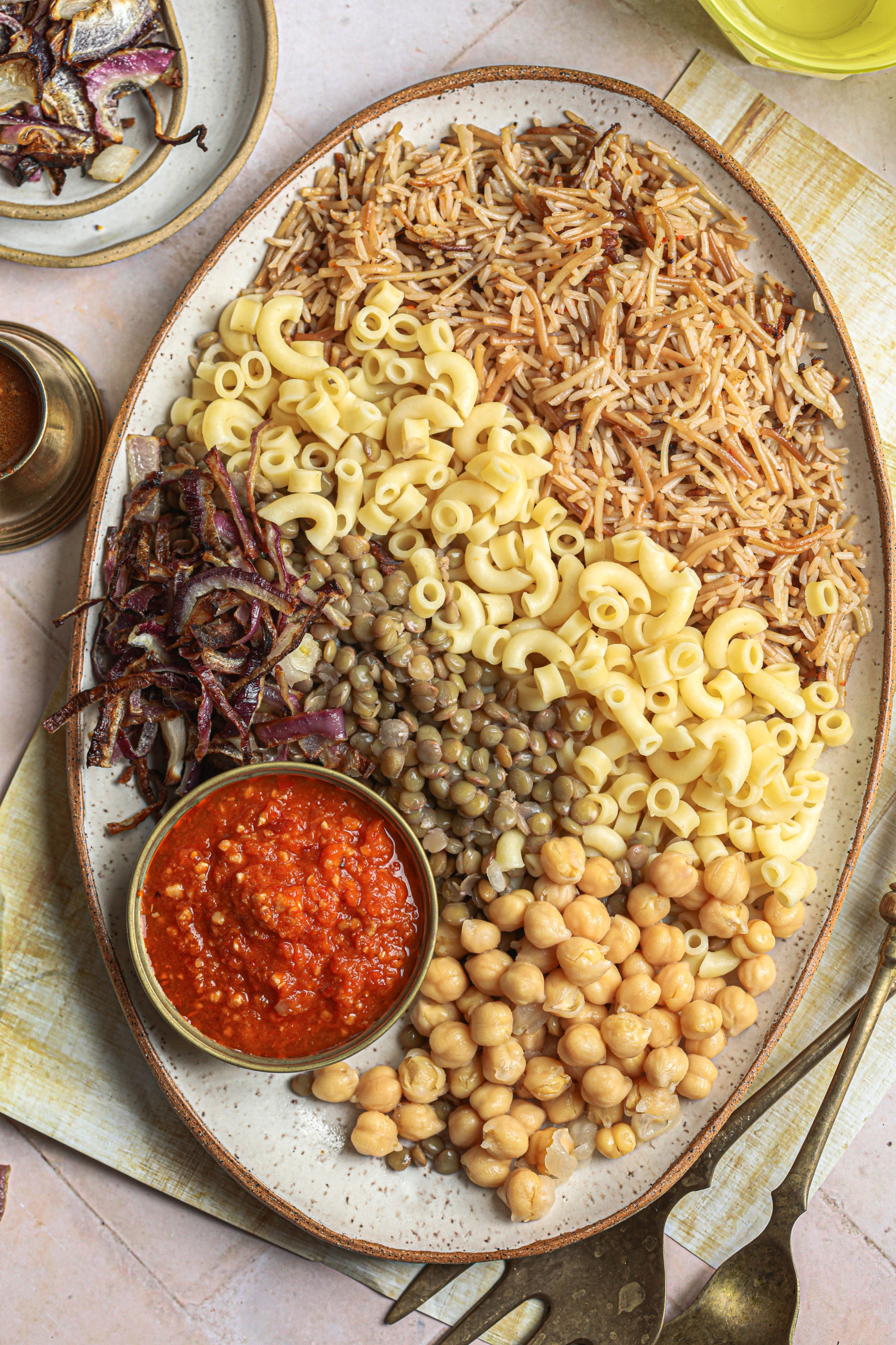 Egyptian Koshari/Kushari Recipe #egyptianrecipes #koshari