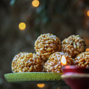 Murmura/Pori and Nuts Ladoo